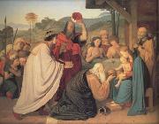 Friedrich Johann Overbeck The Adoration of the Magi (nn03) oil painting reproduction